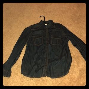 Denim button up shirt